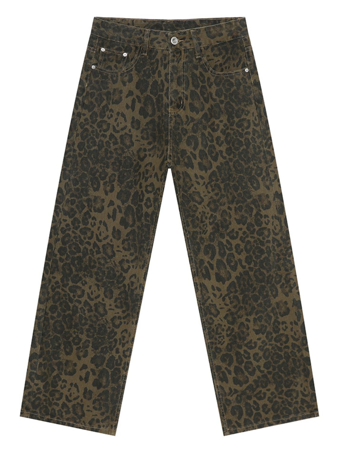 Leopard Jeans with Pockets