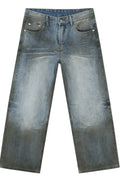High Waist Baggy Jeans with Pockets