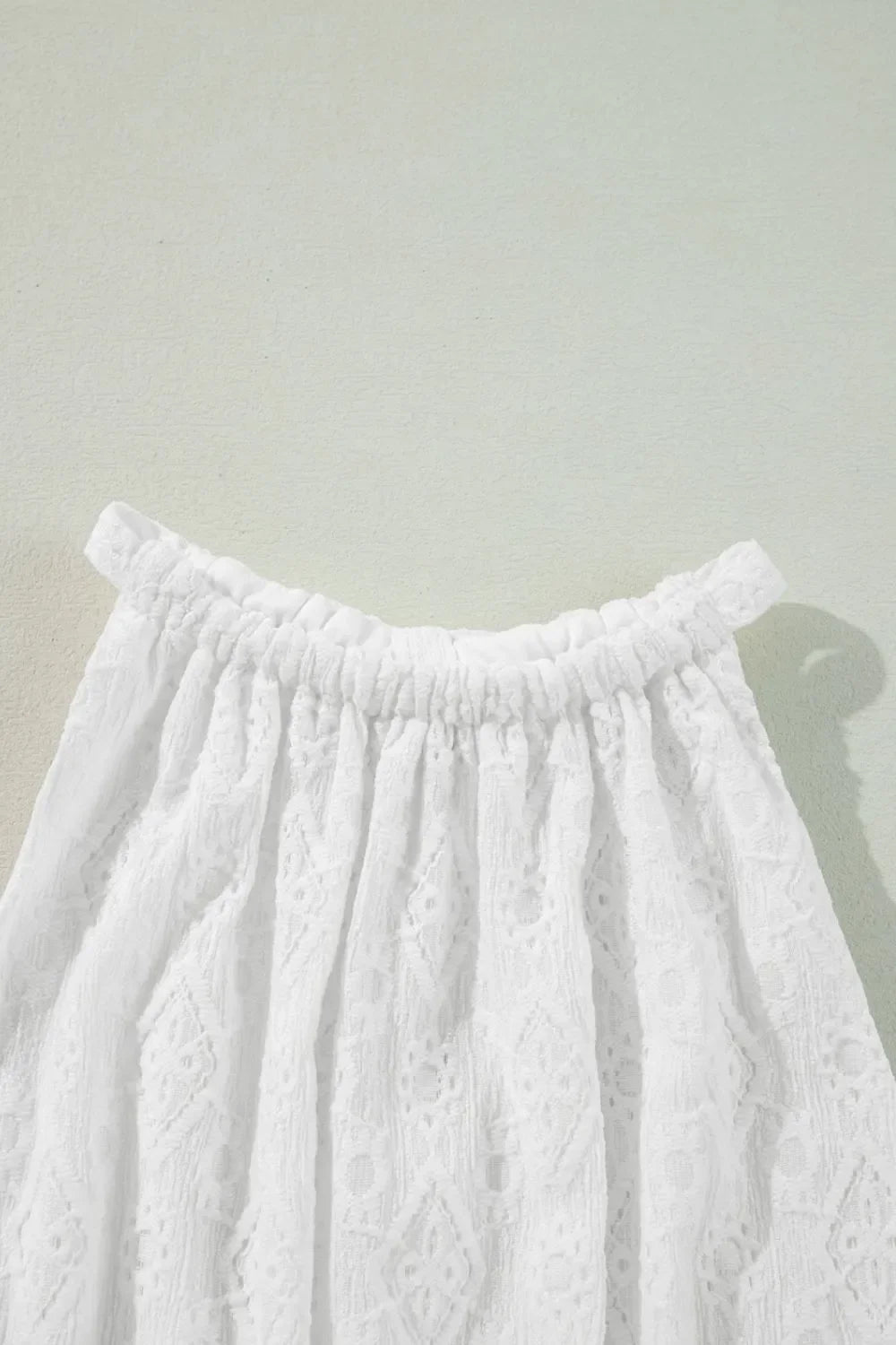 Lace Sleeveless Tied Waist Mini Dress