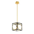 Modern LED Pendant Light with 42 Inches Adjustable Suspender-Golden