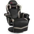 Ergonomic High Back Massage Gaming Chair with Pillow-Gray