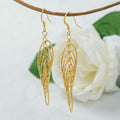 RMZ GOLD NYC 14K Gold Chandelier Hanging Earrings