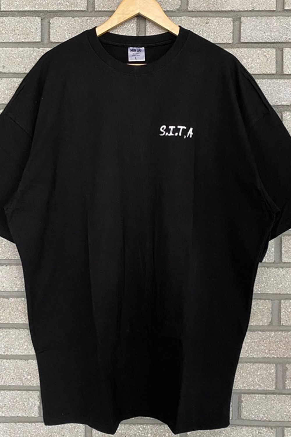 Men's Plus Size Letter Round Neck Half Sleeve T-Shirt