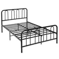 Full/Queen Size Metal Bed Frame with Headboard and Footboard-Full Size