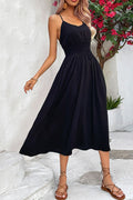 Perfee Spaghetti Strap Scoop Neck Midi Dress