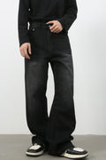 Men's Mid Rise Wide Leg Jeans