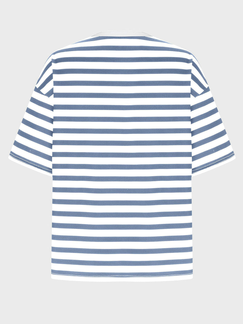 Striped Round Neck Half Sleeve T-Shirt