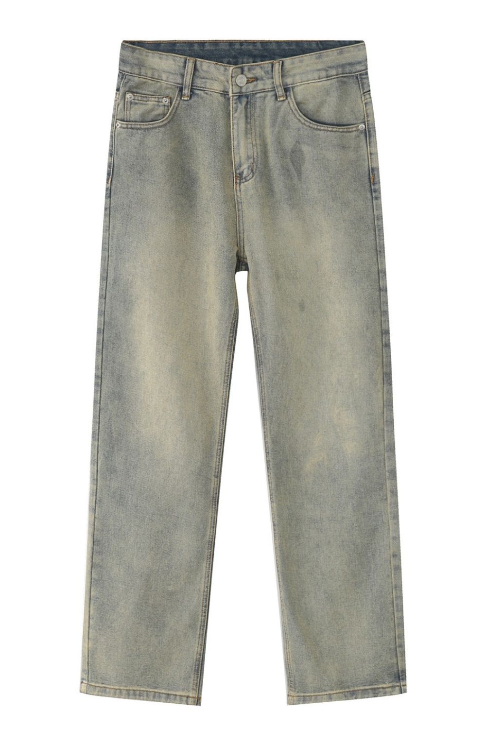 Straight Leg Jeans with Pockets