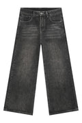 Wide Leg Men's Jeans with Pockets