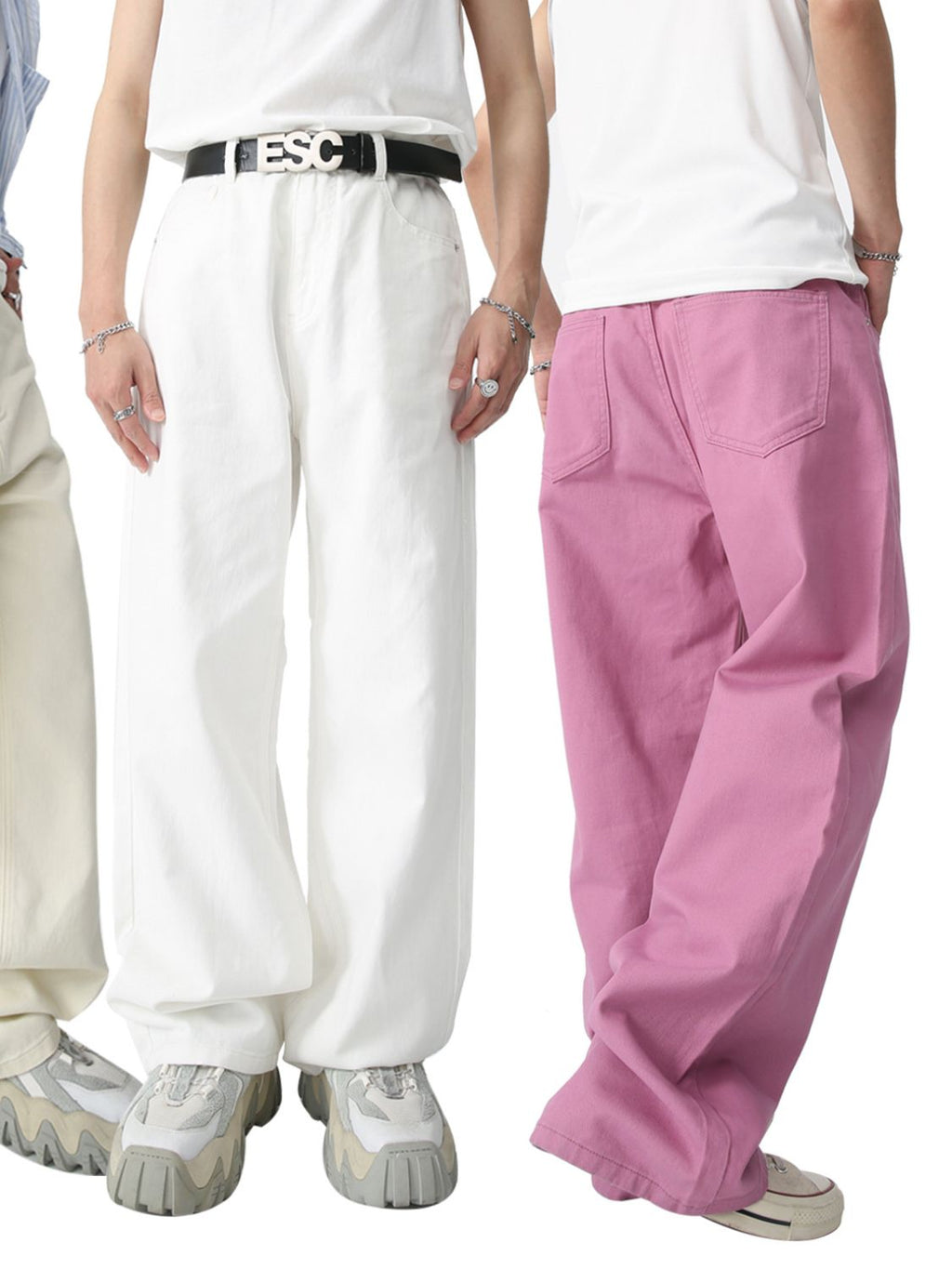 Mid Rise Baggy Men's Jeans