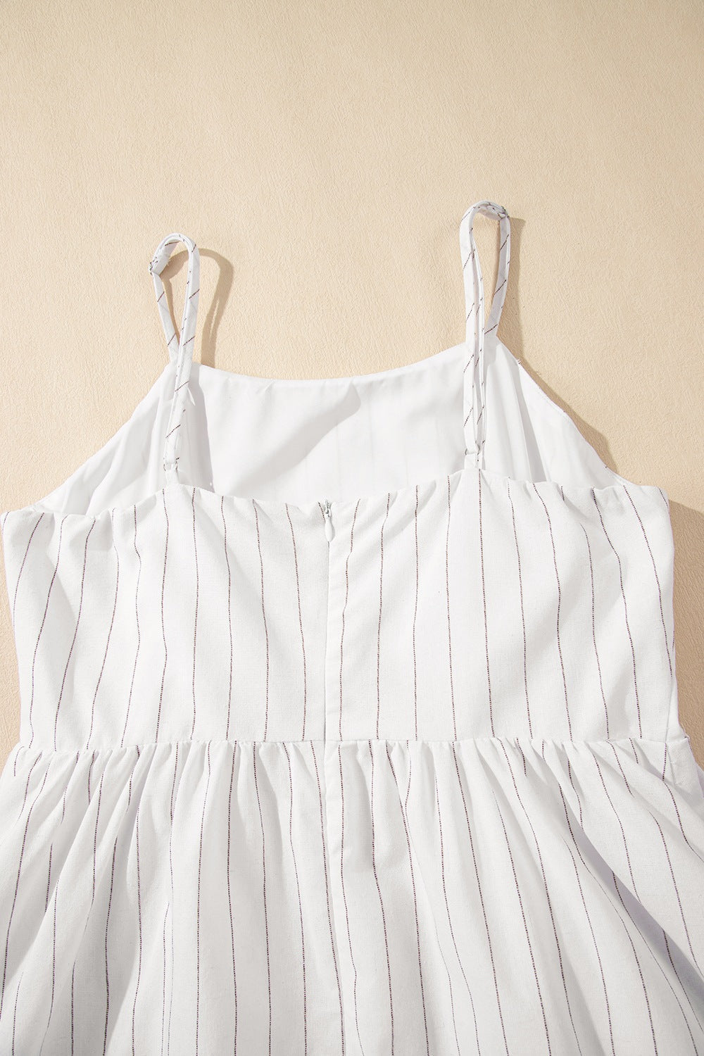 Stripe Square Neck Cami Dress with Pockets
