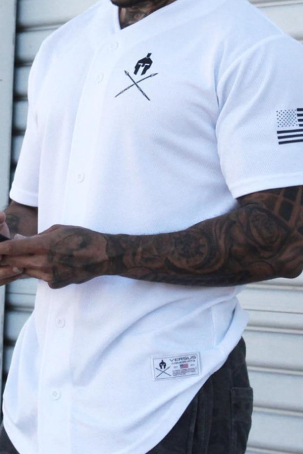 Men's Graphic Button Down Short Sleeve Top