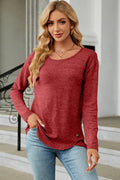 Round Neck Long Sleeve T-Shirt