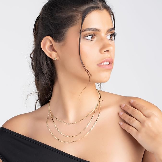 RMZ GOLD NYC 14K Gold Mariner Necklace 24''