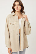 Jq Fleece Oversized Shacket