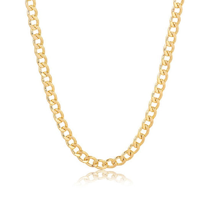 RMZ GOLD NYC Cuban Curb Link Chain 18K Gold Filled – Bold, Timeless, and Unisex Jewelry for Men & Women