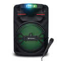 Portable 12" Bluetooth Party Speaker with Disco Lights