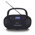 Portable CD/Cassette Boombox with AM/FM Radio