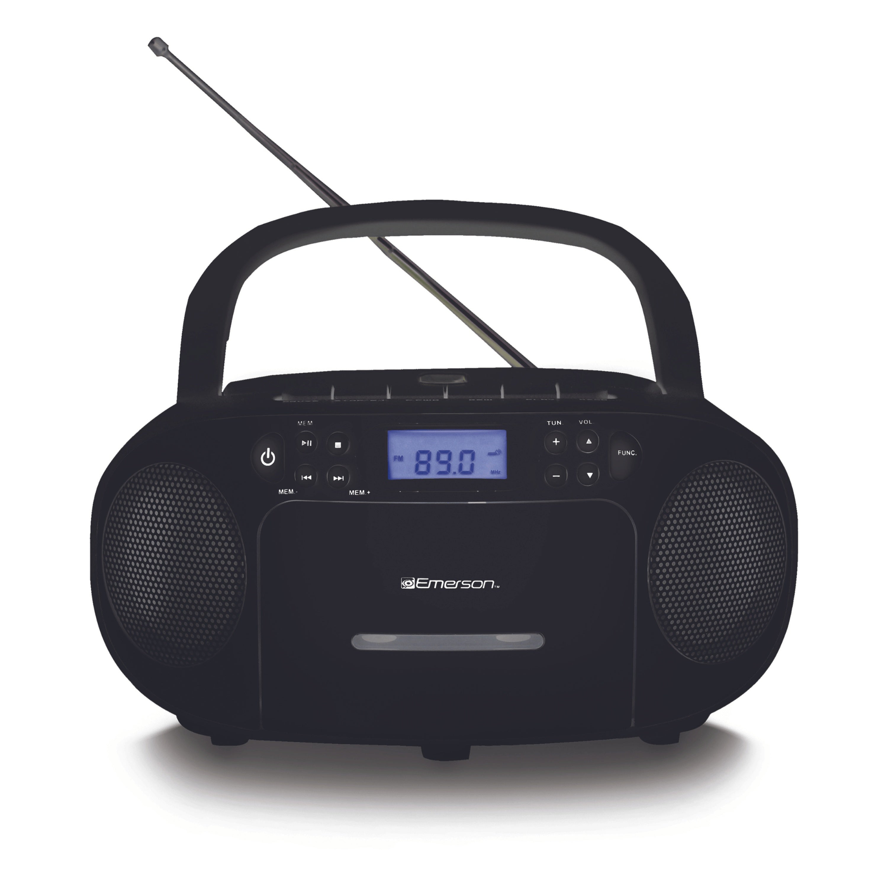 Portable CD/Cassette Boombox with AM/FM Radio