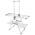 Large Foldable Clothes Drying Rack with Tall Hanging Bar