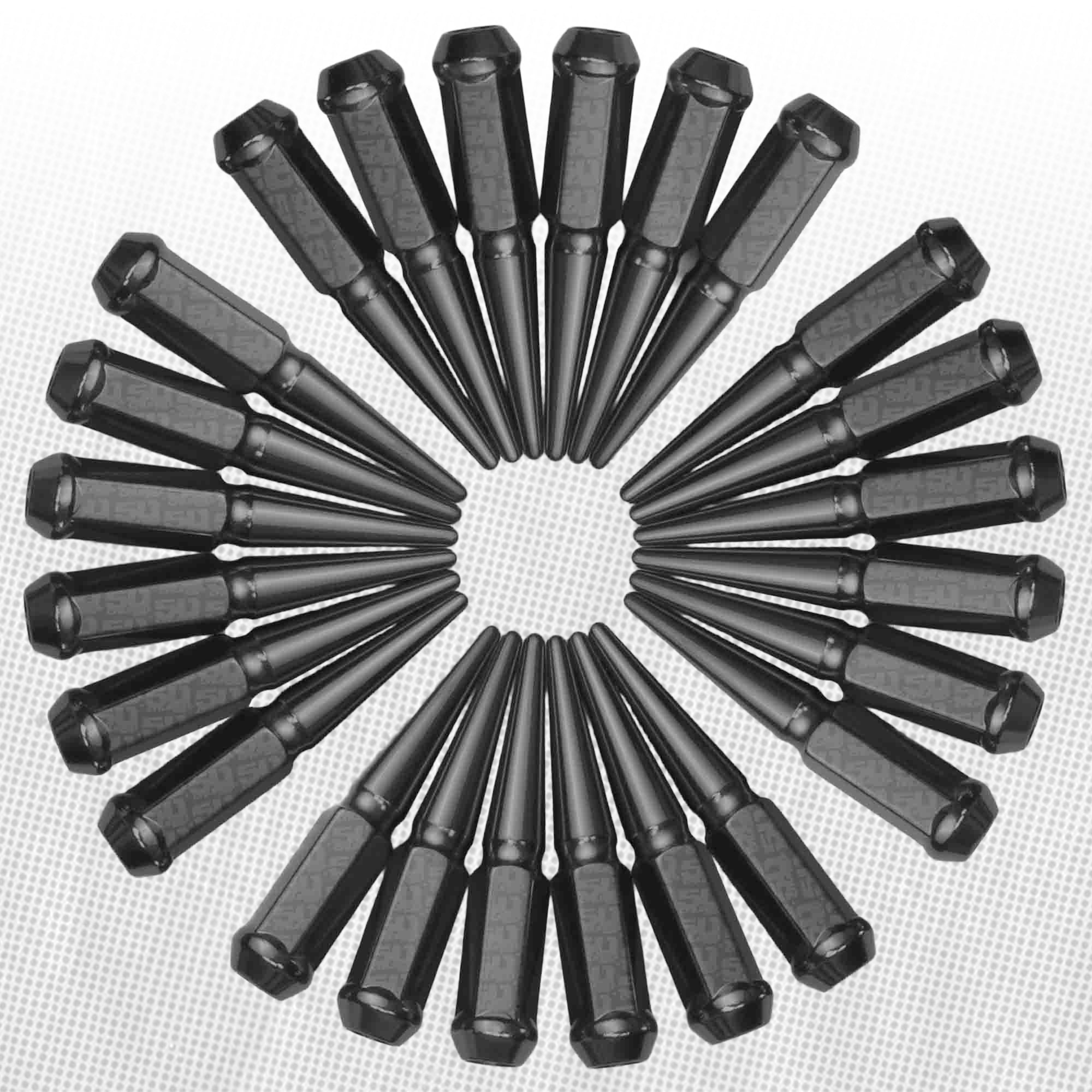 12x1.5mm Extended Spike Lug Nuts - 60 Degree Taper Seat