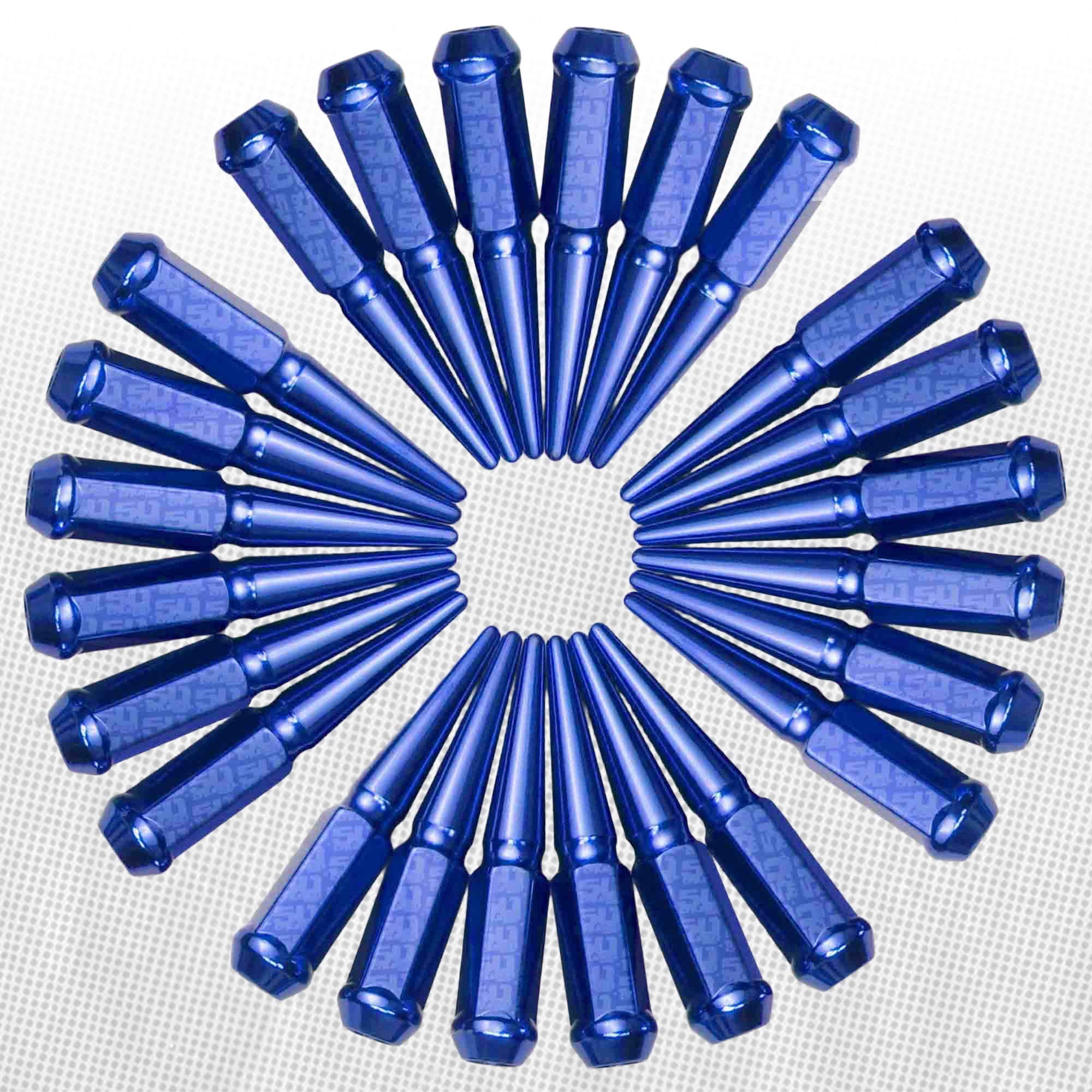 12x1.25mm Extended Spike Lug Nuts - 60 Degree Taper Seat