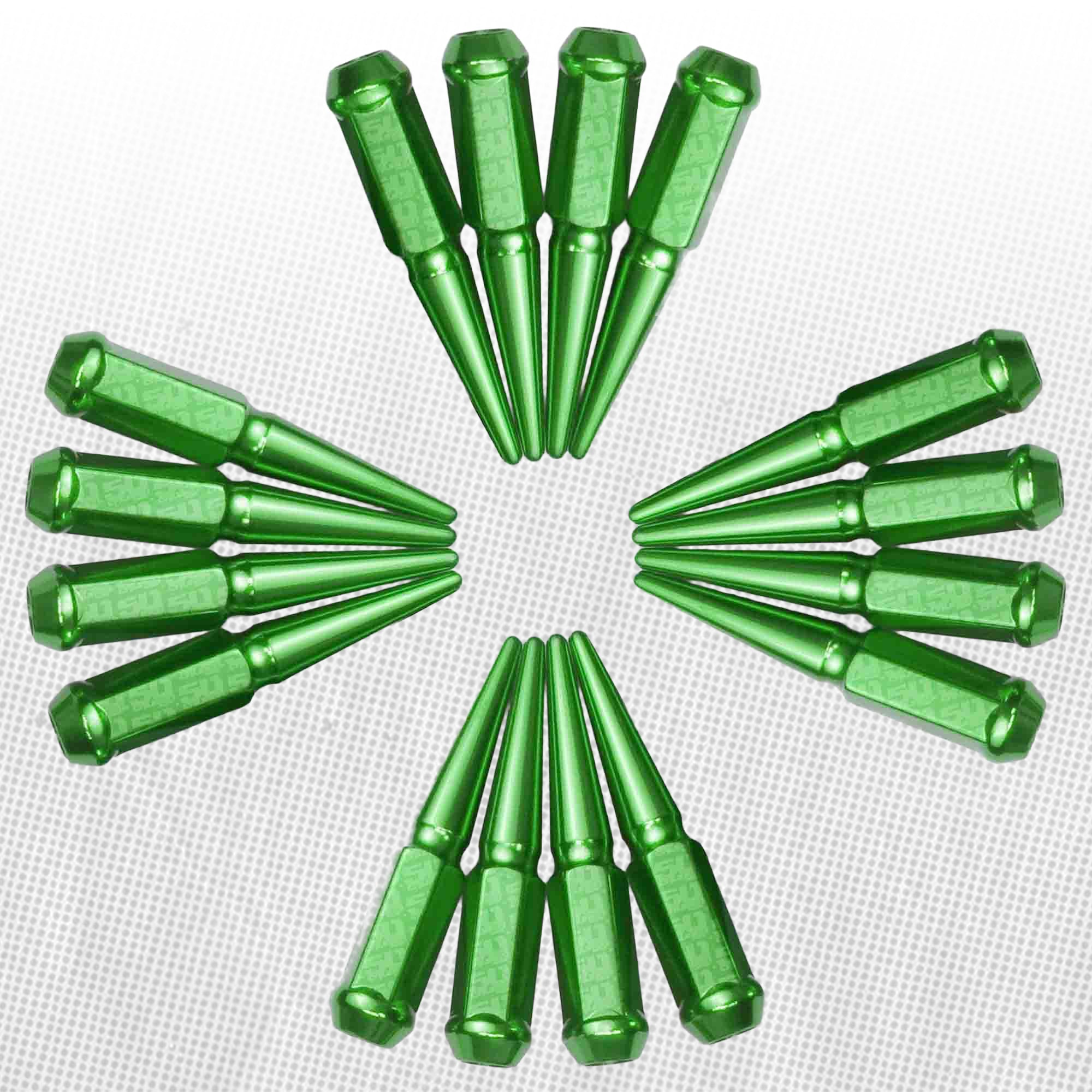 12x1.25mm Extended Spike Lug Nuts - 60 Degree Taper Seat