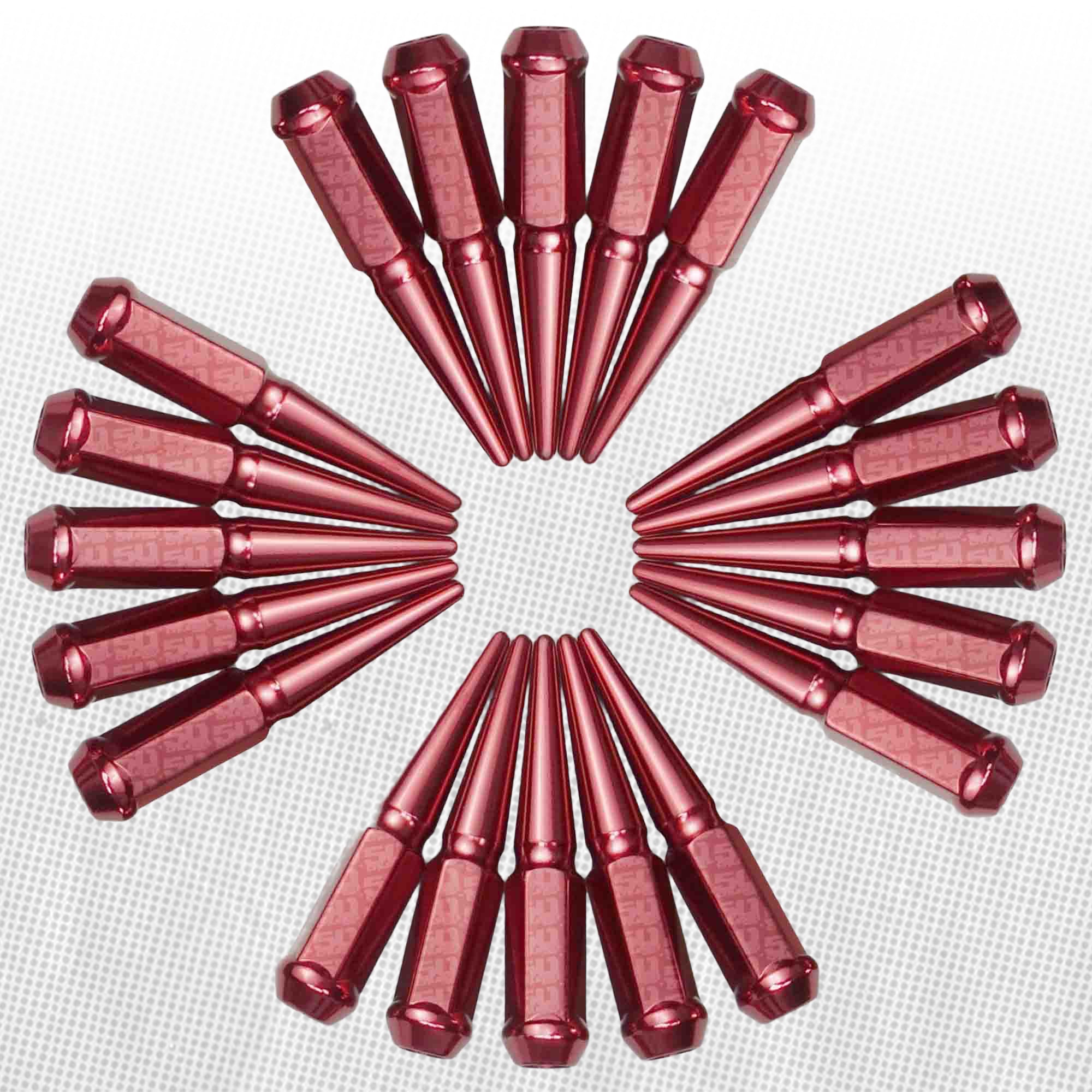 12x1.25mm Extended Spike Lug Nuts - 60 Degree Taper Seat