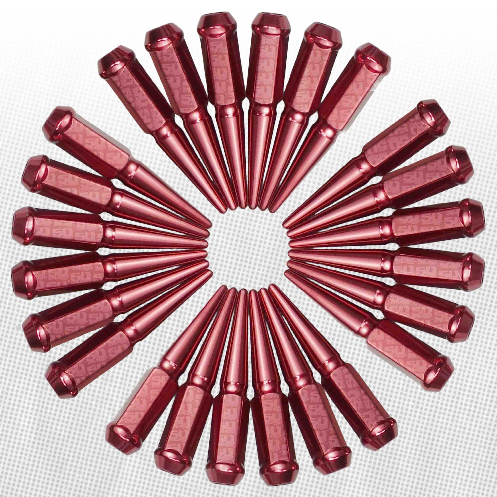 12x1.5mm Extended Spike Lug Nuts - 60 Degree Taper Seat