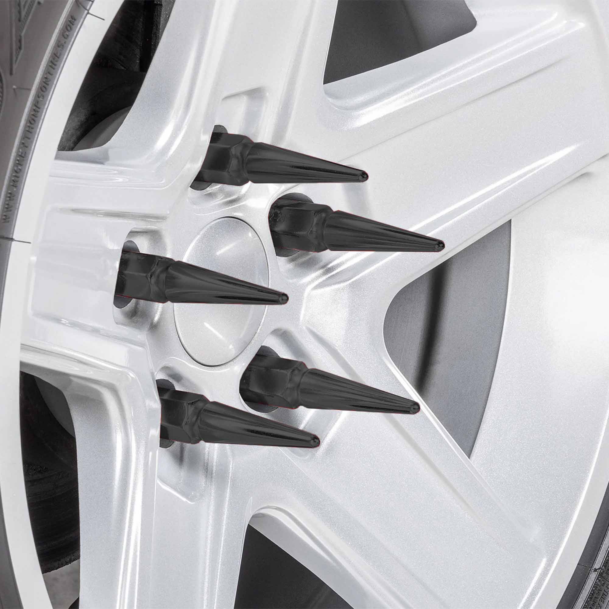 12x1.5mm Extended Spike Lug Nuts - 60 Degree Taper Seat