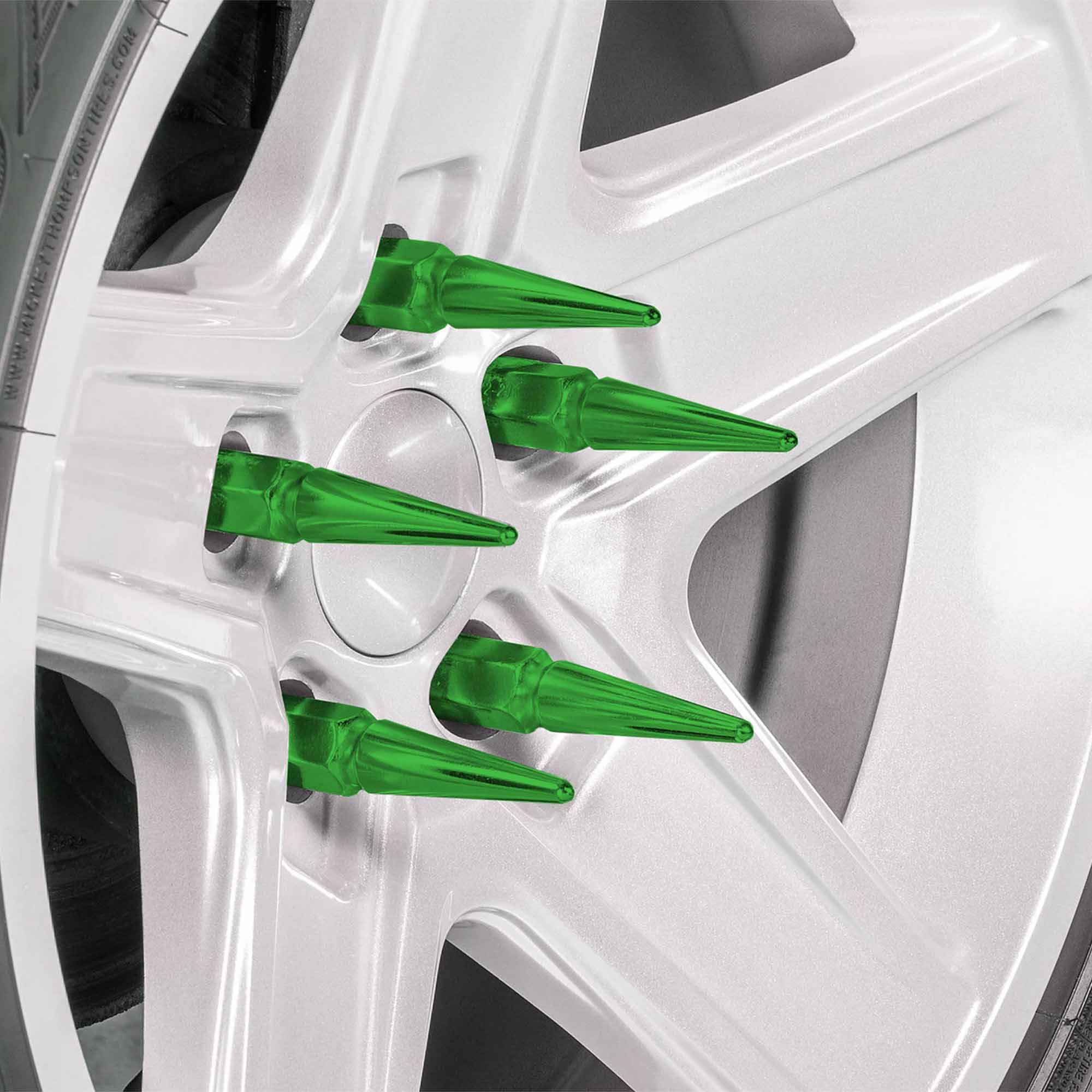 14x2.0mm Extended Spike Lug Nuts - 60 Degree Taper Seat