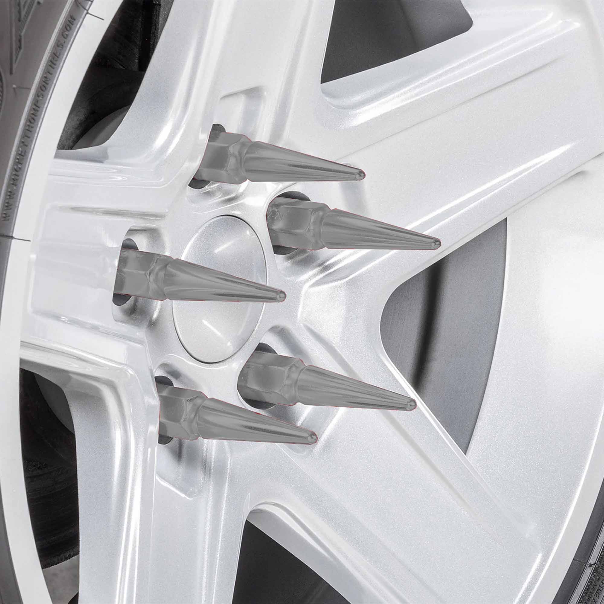 3/8-24 Extended Spike Lug Nuts - 60 Degree Taper Seat