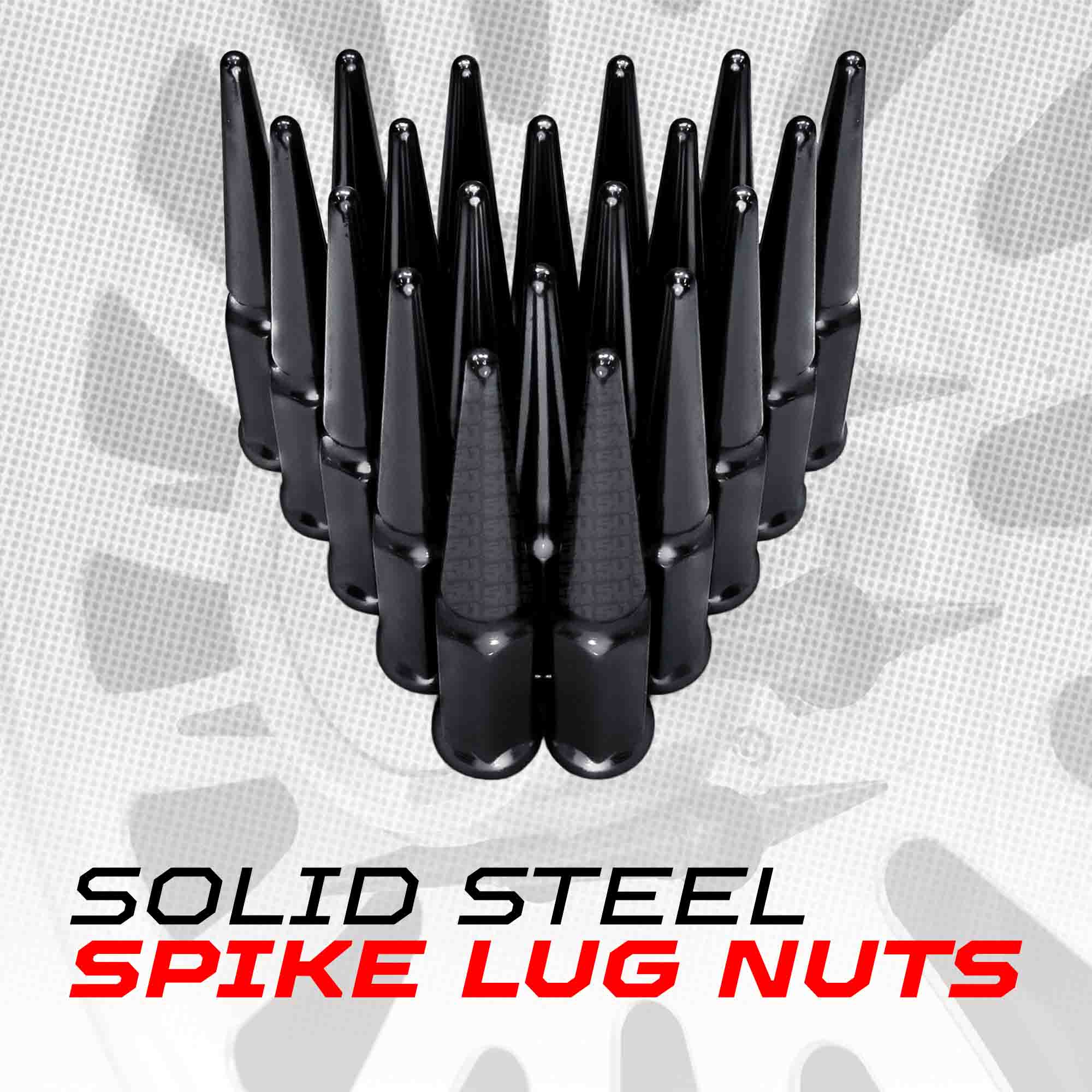 3/8-24 Extended Spike Lug Nuts - 60 Degree Taper Seat