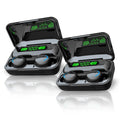 Flux 7 TWS Earbuds w/ Wireless Charging Case & Power Bank - 2-Pack