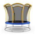 10 Feet Unique Flower Shape Trampoline with Galvanized Steel Frame-Yellow