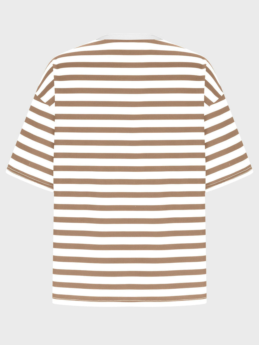 Striped Round Neck Half Sleeve T-Shirt