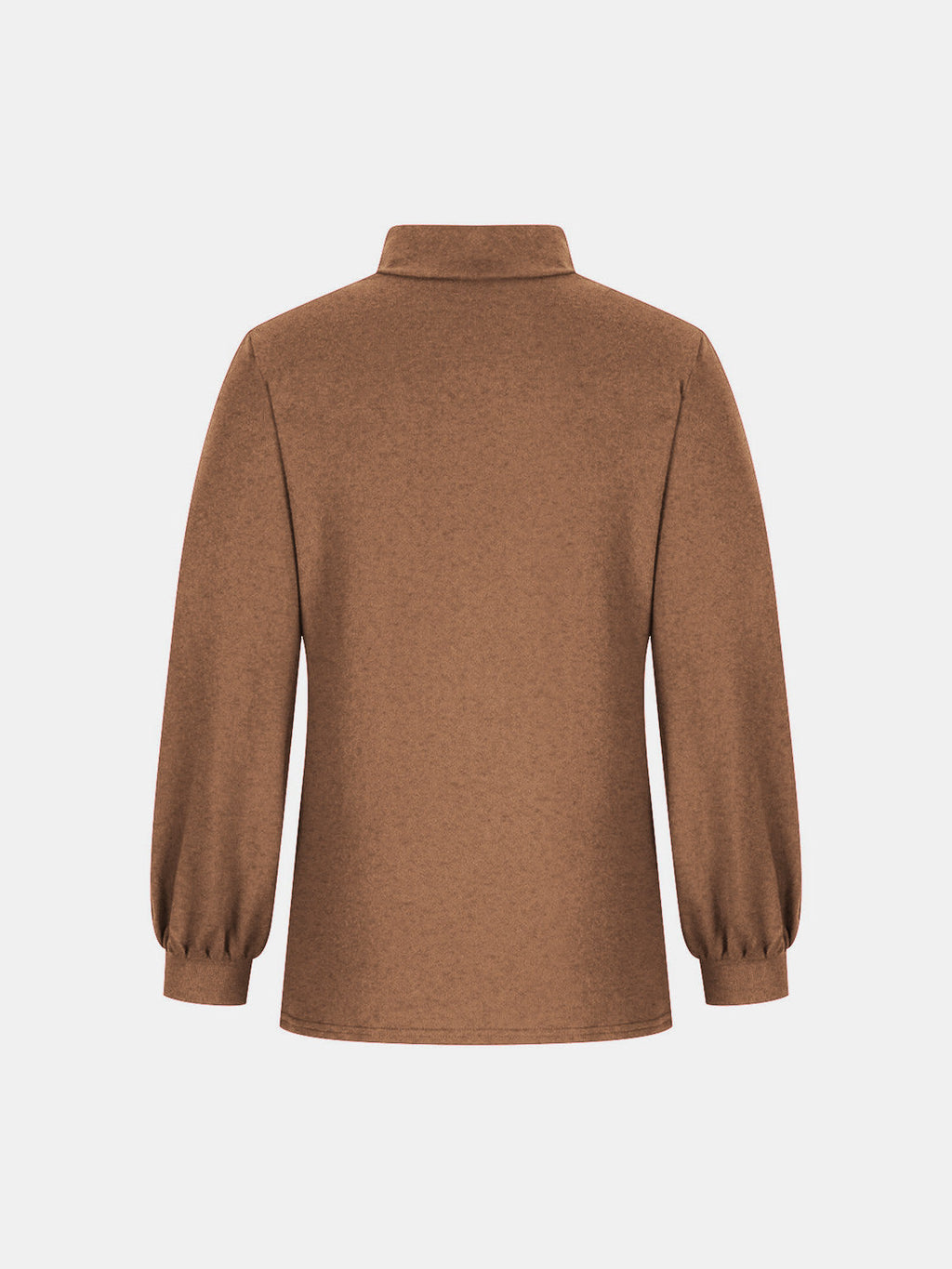 Full Size Mock Neck Long Sleeve T-Shirt