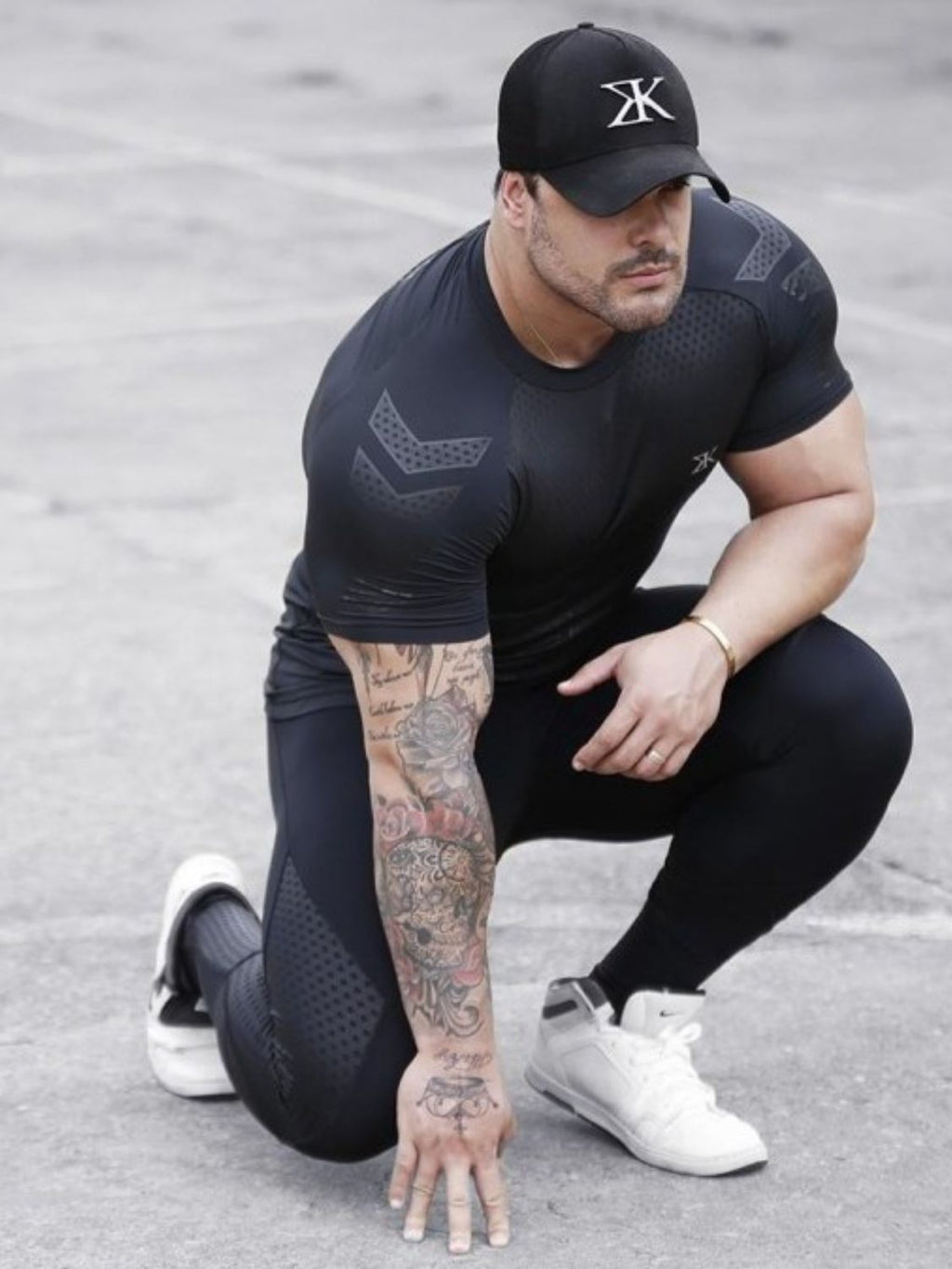 Men's Plus Size Round Neck Short Sleeve T-Shirt