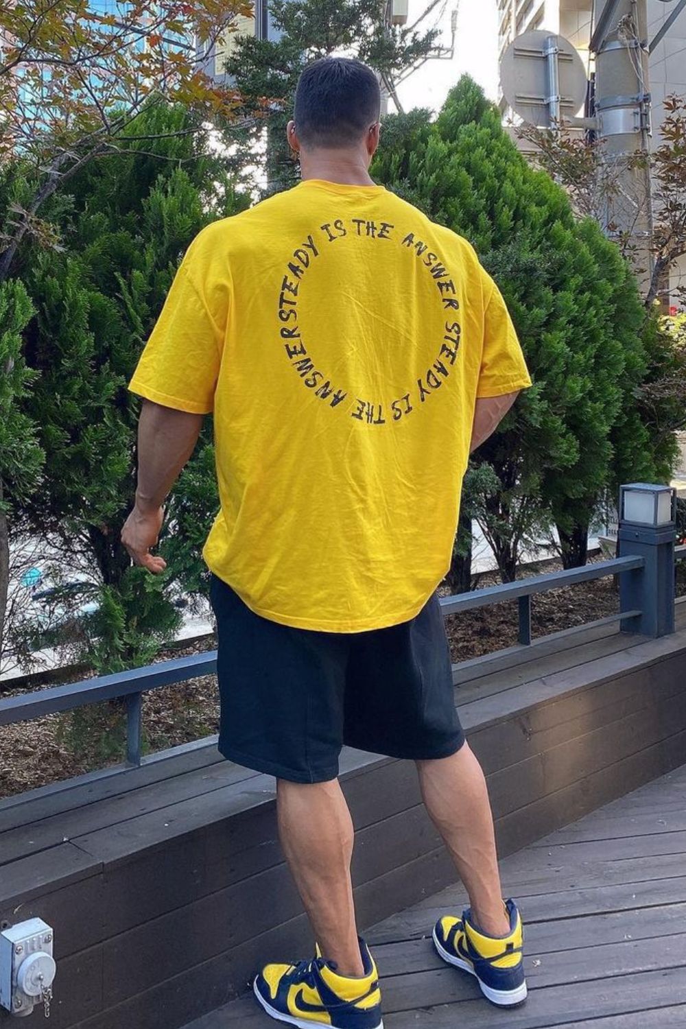 Men's Plus Size Letter Round Neck Half Sleeve T-Shirt
