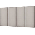 4 PCS Acoustic Wall Panels 2 in Thick 23.6 x 11.8 in Self-adhesive Camel
