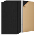 5 Pack Acoustic Wall Panels 47.2 x 23.6 x 0.4 inch Self-Adhesive Black