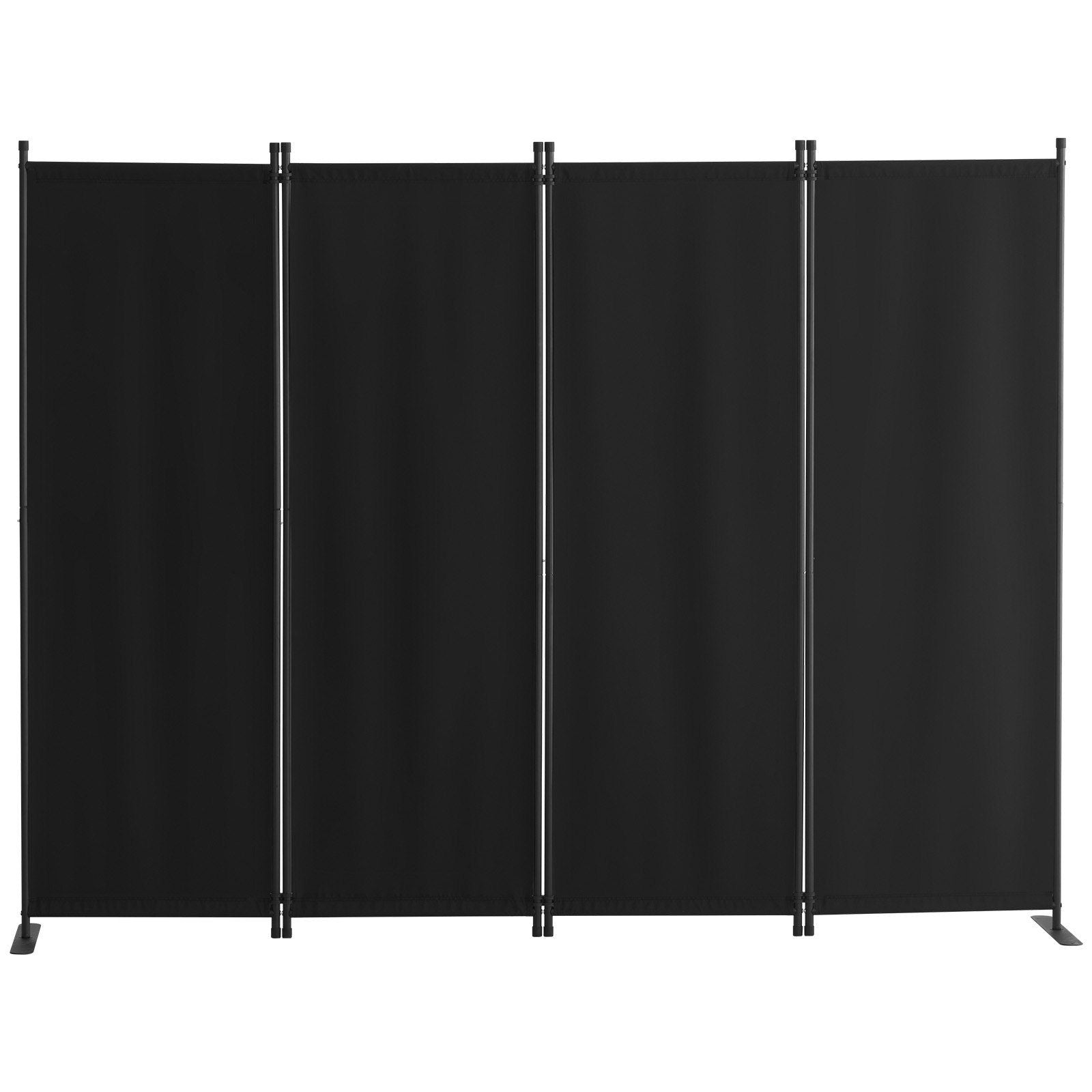 Room Divider, 88×67.5inch Room Dividers and Folding Privacy Screens 4-Panel, Fabric Partition Room Dividers for Office, Bedroom, Dining Room, Study, Freestanding, Black
