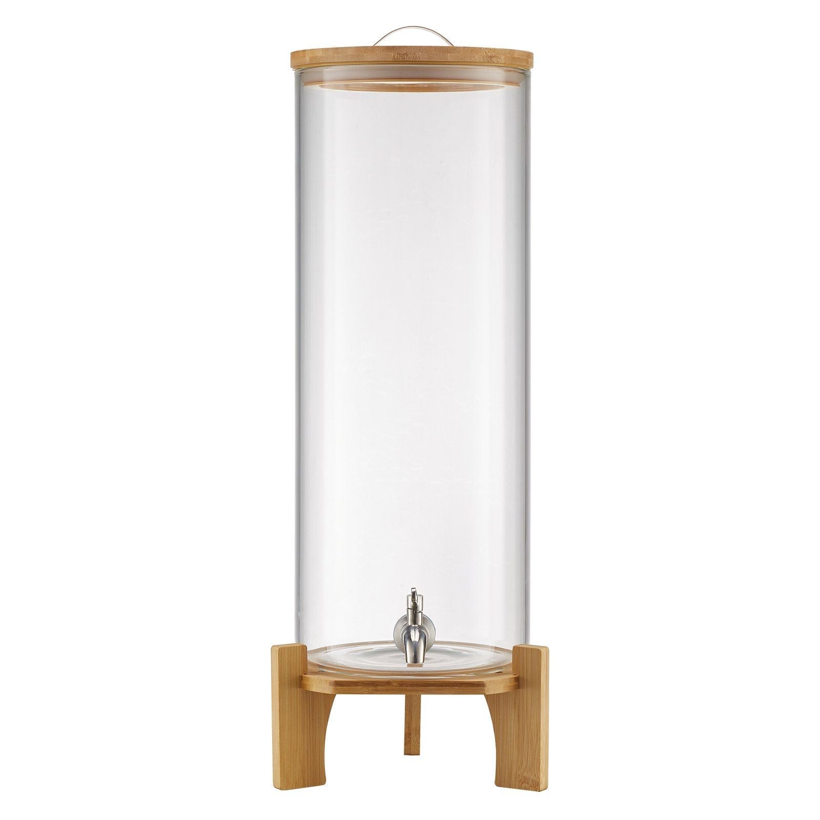 Drink Dispenser 3.5 Gal Beverage Dispenser for Parties Glass with Stand