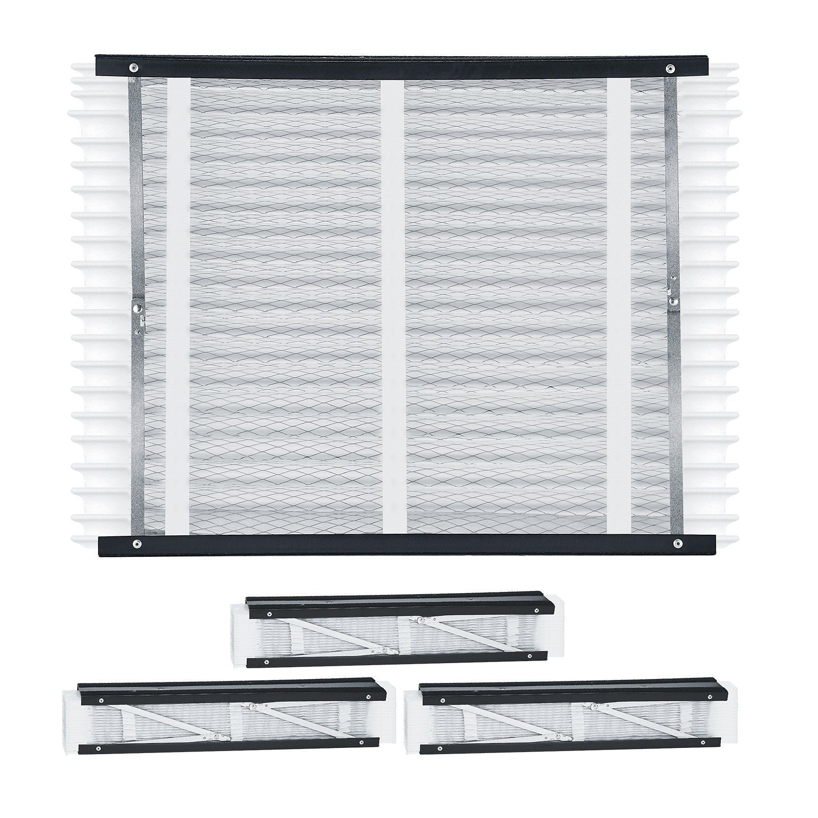 Air Filters MERV 13 Electrostatic Pleated HVAC Furnace Filter 4-Pack 20 x 25 x 4