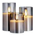 Flameless LED Candles 3 Pack Battery Operated Candles with Remote Control