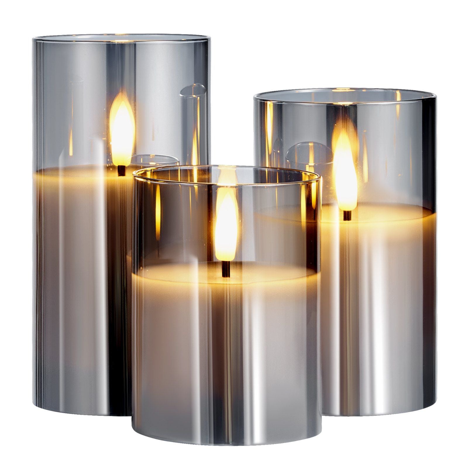 Flameless LED Candles 3 Pack Battery Operated Candles with Remote Control