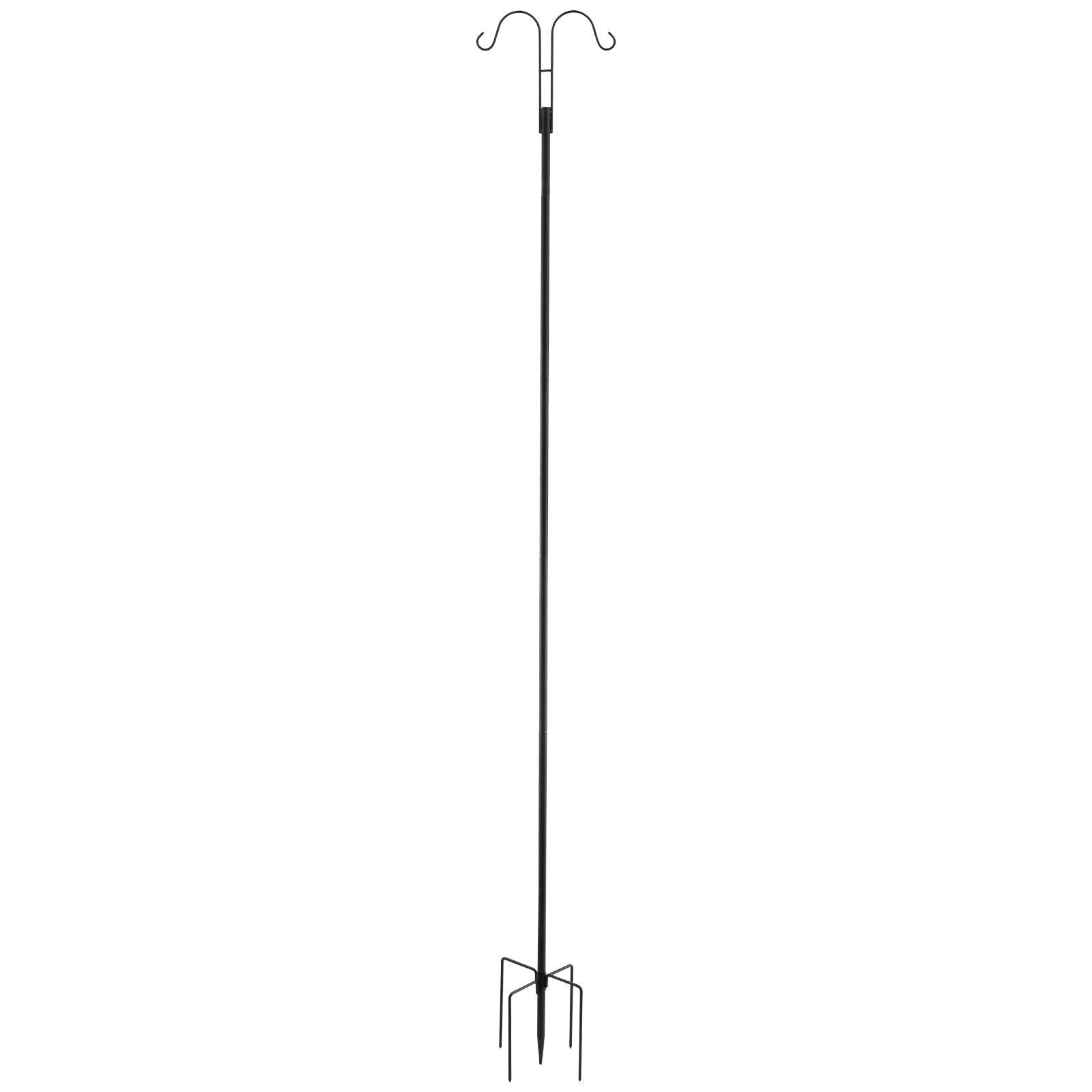 Double Shepherds Hook 8 Pack 92 Inch Heavy Duty Bird Feeder Pole