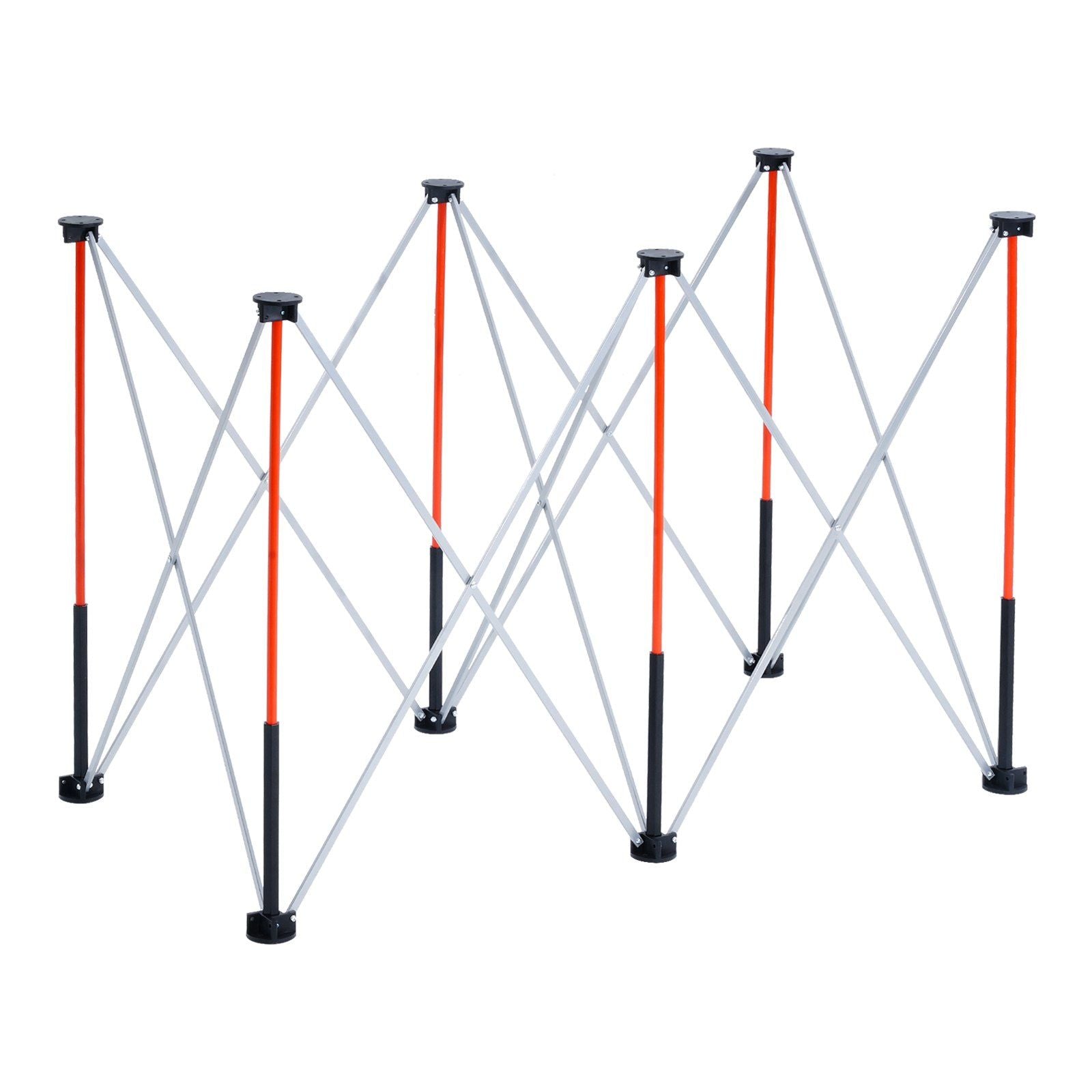 Portable Folding Workstand 4.16 x 2.18ft Collapsible Work Stand 2500lbs Capacity