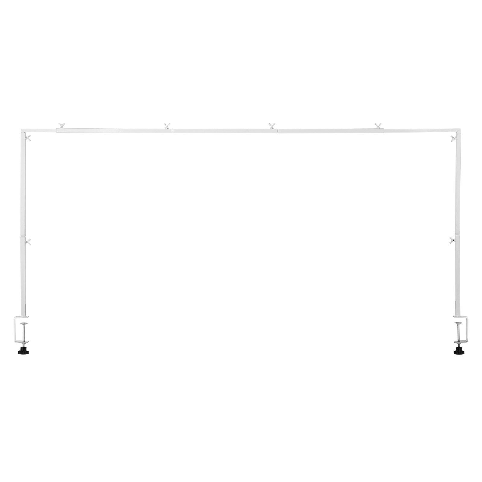 Over The Table Rod Stand with Clamps 28-98 in Length Adjustable Metal Party