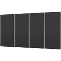 4 PCS Acoustic Wall Panels 2 in Thick 23.6 x 11.8 in Self-adhesive Black